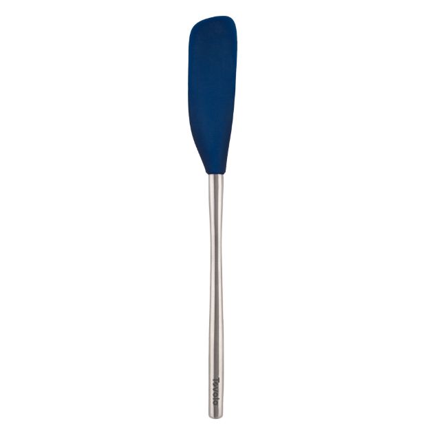 Picture of Flex-Core® Stainless Steel Handled Jar Scraper Spatula - Deep Indigo