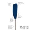 Picture of Flex-Core® Stainless Steel Handled Jar Scraper Spatula - Deep Indigo