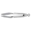 Picture of Mini Silicone Turner Tong with Stainless Steel Handle - Oyster Gray