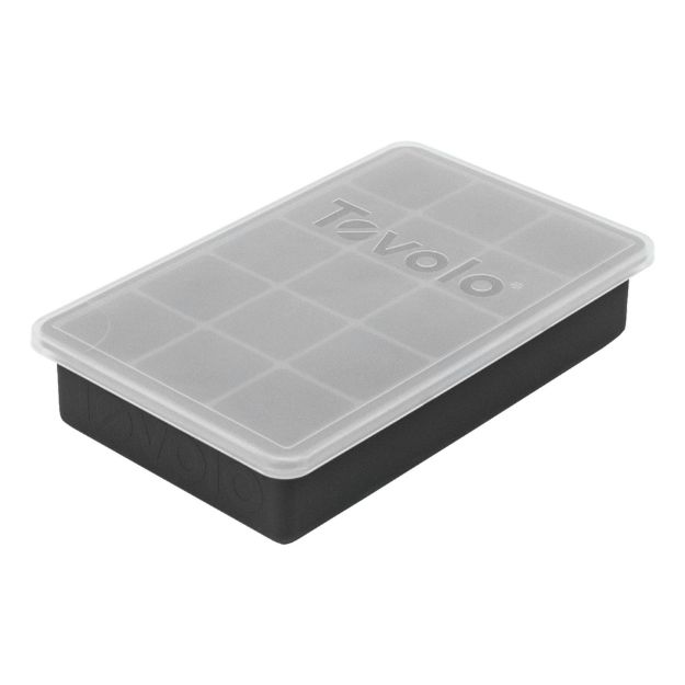 Picture of Perfect Cube Ice Tray w/ Lid Charcoal