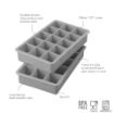 Picture of Perfect Cube Ice Trays S/2 Oyster Gray