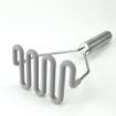 Picture of Silicone Potato Masher with Stainless Steel Handle - Oyster Gray