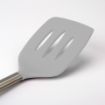 Picture of Silicone Slotted Turner with Stainless Steel Handle - Oyster Gray