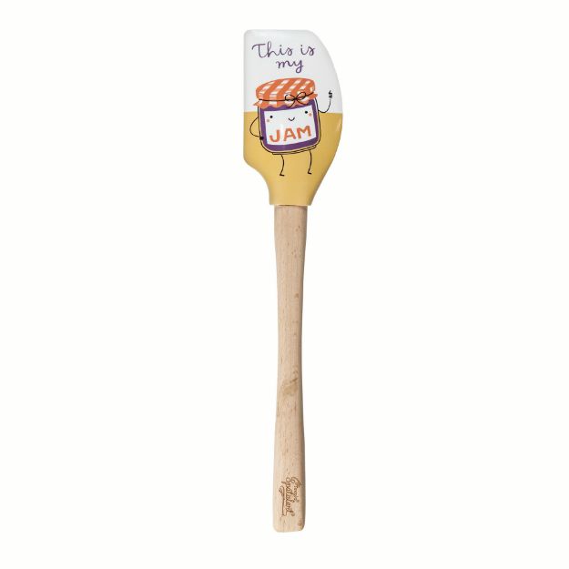 Picture of Spatulart® Wood Handled Spatula - My Jam / No Fig