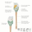 Picture of Spatulart® Wood Handled Spatula - Sweet Dreams/Diss A Brie