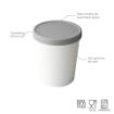 Picture of Sweet Treats Tub Oyster 1 QT Gray