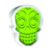 Picture of Sugar Skull Cookie Cutters S/6 Spring Green