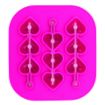 Picture of Heart Stick Ice Tray Small Fuchsia