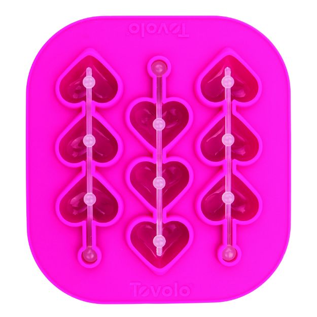 Picture of Heart Stick Ice Tray Small Fuchsia