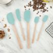 Picture of Flex-Core Spatula Wood Handled Set S/5 Light Aqua