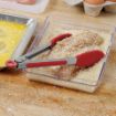 Picture of Mini Silicone Tongs with Stainless Steel Handles - Cayenne