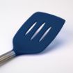 Picture of Silicone Slotted Turner with Stainless Steel Handle - Deep Indigo