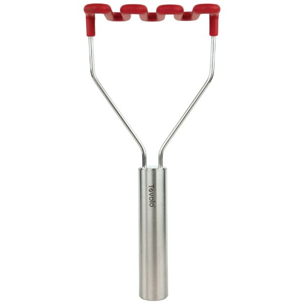 Picture of Silicone Potato Masher with Stainless Steel Handle - Cayenne