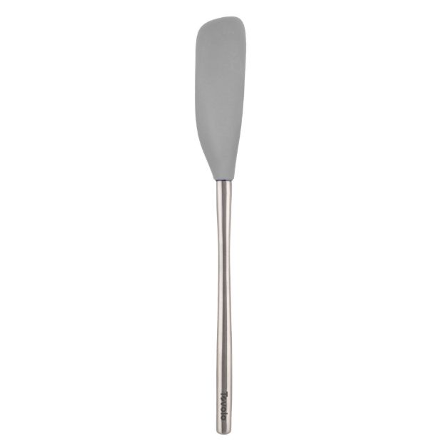 Picture of Flex-Core® Stainless Steel Handled Jar Scraper Spatula - Oyster Gray