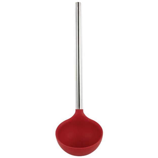 Picture of Silicone Ladle with Stainless Steel Handle - Cayenne