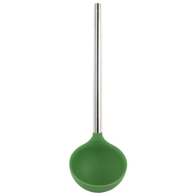 Picture of Silicone Ladle with Stainless Steel Handle - Pesto