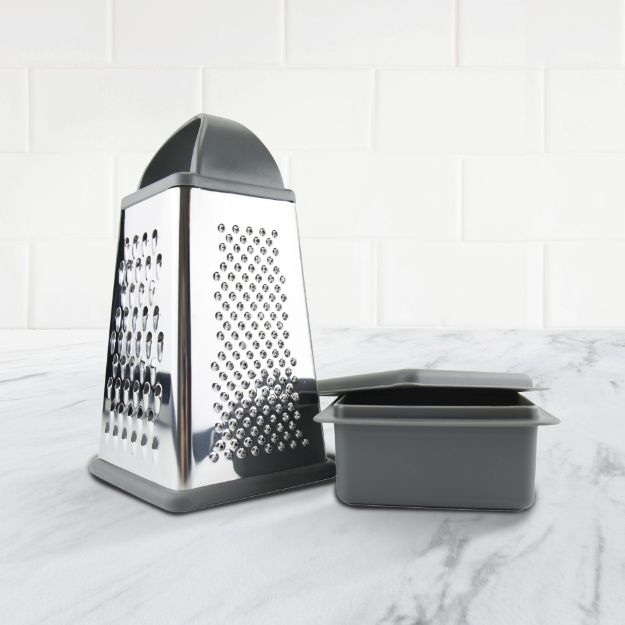 Picture of Elements Box Grater with Storage Charcoal