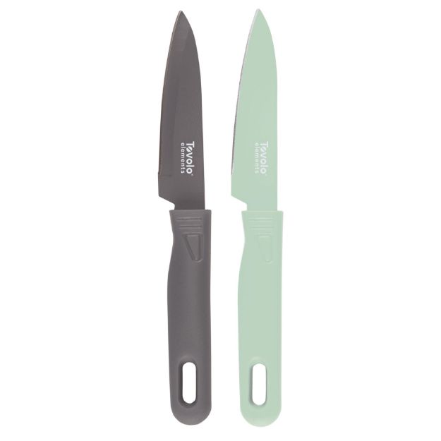 Picture of Elements Paring Knives S/2 Mint/Gray