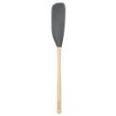 Picture of Flex-Core® Wood Handled Jar Scraper Spatula - Charcoal