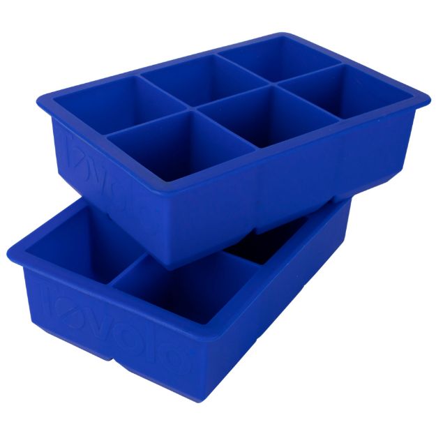 Picture of King Cube Ice Trays S/2 Stratus Blue