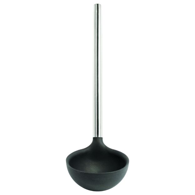 Picture of Silicone Ladle with Stainless Steel Handle - Charcoal