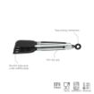 Picture of Mini Silicone Waffle Tongs - Black