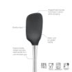 Picture of Flex-Core® Stainless Steel Handled Spoonula - Black