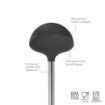 Picture of Silicone Ladle with Stainless Steel Handle - Black