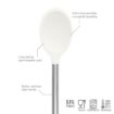 Picture of Silicone Mixing Spoon with Stainless Steel Handle - White