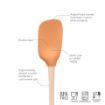 Picture of Flex-Core® Wood Handled Spoonula with Silicone Head - Apricot