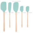 Picture of Flex-Core Spatula Wood Handled Set S/5 Light Aqua