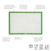 Picture of TrueBake 1/2 Sheet Baking Mat 16.5 x 11.5 Pesto