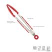 Picture of Mini Silicone Tongs with Stainless Steel Handles - Cayenne