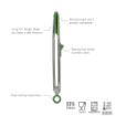 Picture of 13" Silicone Tip Top Tongs - Pesto