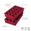 Picture of Perfect Cube Ice Trays S/2 Cayenne