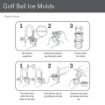 Picture of Golf Ball Ice Molds S/2 Green