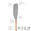 Picture of Flex-Core® Wood Handled Jar Scraper Spatula - Oyster Gray