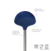 Picture of Silicone Ladle with Stainless Steel Handle - Deep Indigo