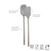 Picture of Flex-Core® Stainless Steel Handled Mini Spatula & Spoonula - Oyster Gray