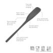 Picture of Flex-Core® All Silicone Jar Scraper Spatula - Charcoal