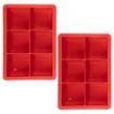 Picture of King Cube Ice Trays S/2 Candy Apple Red