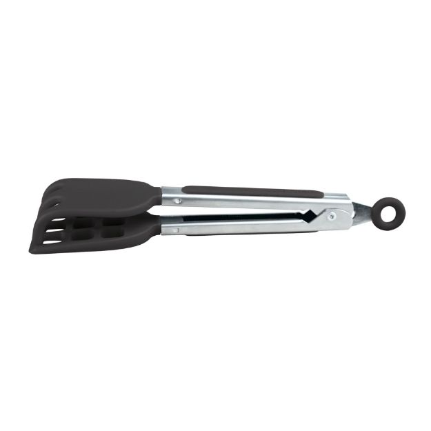 Picture of Mini Silicone Waffle Tongs - Black