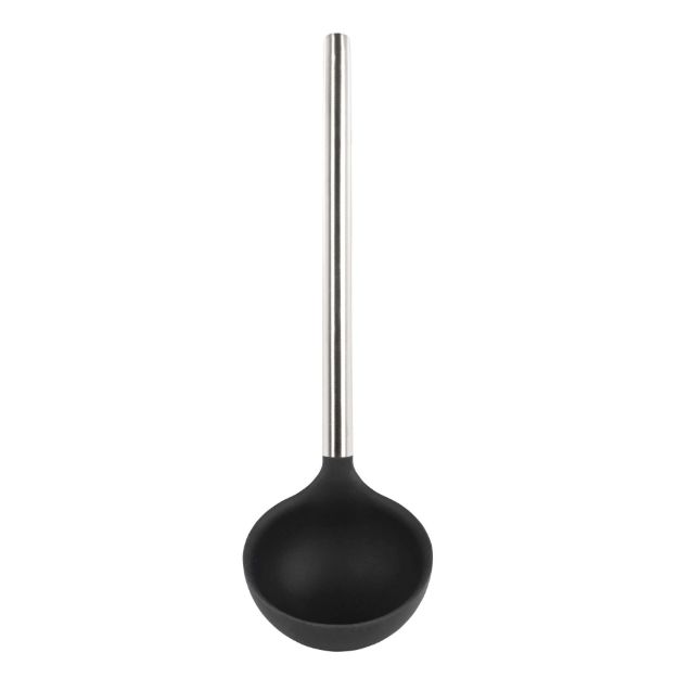 Picture of Silicone Ladle with Stainless Steel Handle - Black