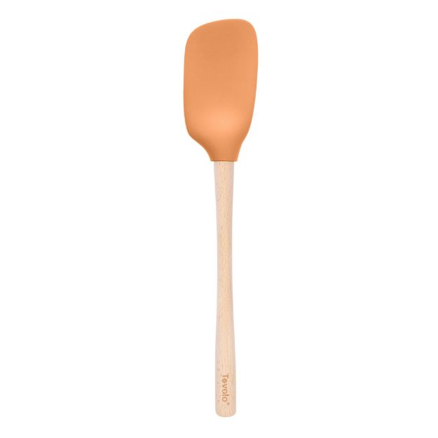 Picture of Flex-Core® Wood Handled Spoonula with Silicone Head - Apricot