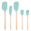 Picture of Flex-Core Spatula Wood Handled Set S/5 Light Aqua