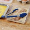 Picture of Mini Silicone Tongs with Stainless Steel Handles - Deep Indigo