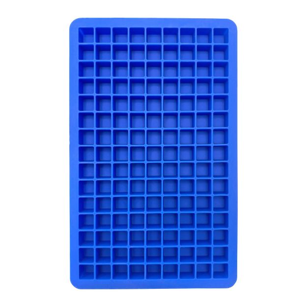 Picture of Silicone Mini Ice Cube Tray with Lid - Stratus Blue