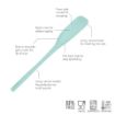 Picture of Flex-Core® All Silicone Jar Scraper Spatula - Light Aqua