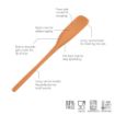 Picture of Flex-Core® All Silicone Jar Scraper Spatula - Apricot
