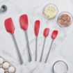 Picture of Flex-Core® Stainless Steel Handled Spatula Set of 5 - Cayenne